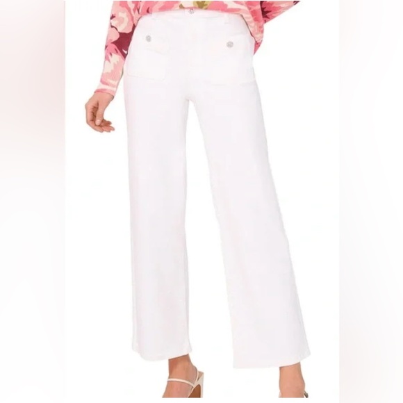 CeCe Women's White Cropped Jeans - Picture 1 of 16